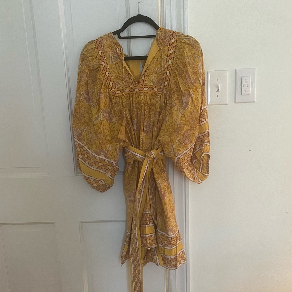 Cleobella Yellow Patterned Dress